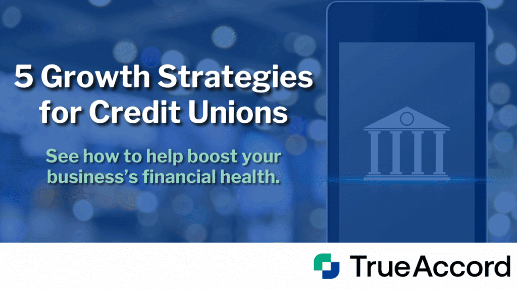 The blog title displayed next to a smartphone with a credit union symbol on it.