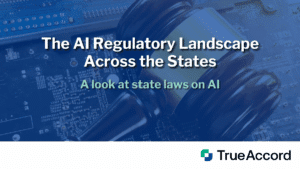 The blog title set in front of an image that has a gavel sitting on a circuitboard.