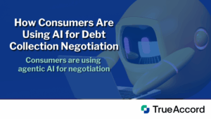 A robot working on a computer set behind the blog title.